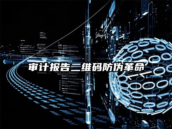 审计报告二维码查验系统：数字化时代的防伪革命